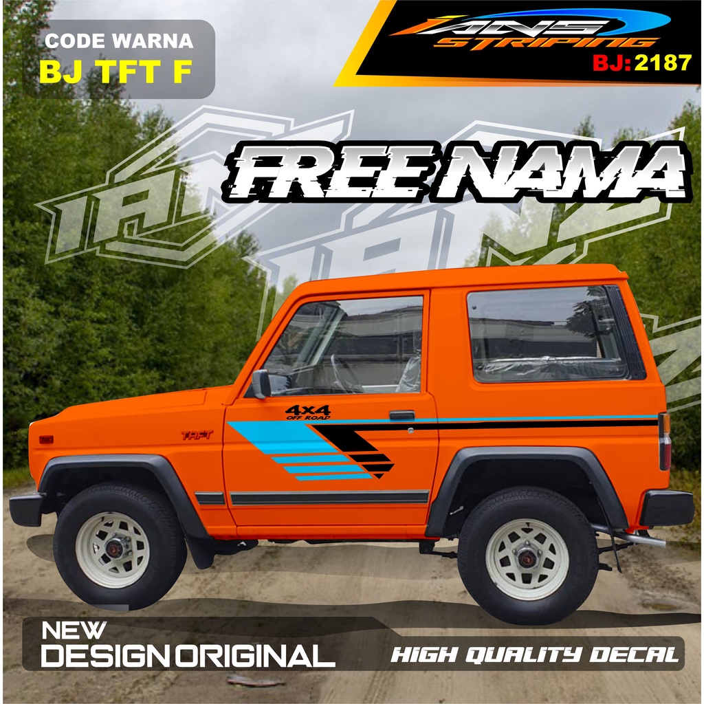 VARIASI STIKER MOBIL TAFT TAF / STIKER VARIASI BODY MOBIL KATANA / STIKER MOBIL FEROZA, JEEP , ESCUDO, TAFF / STIKER MOBIL