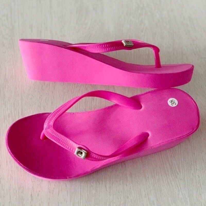 SANDAL WEDGES MAURA 5CM - POPITS KW Fuschia