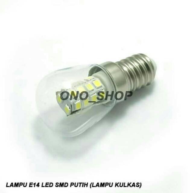 Lampu Dop Kulkas LED/Lampu Hias E12 / E14 PUTIH