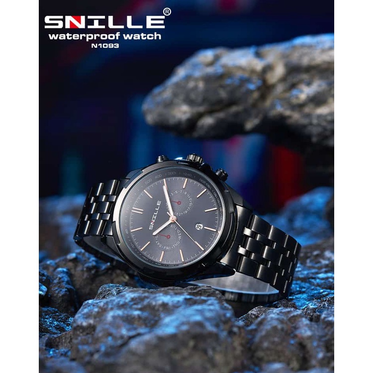 Snille Jam Tangan Rantai Wanita Unisex Original Asli Anti Air Waterproof 1093