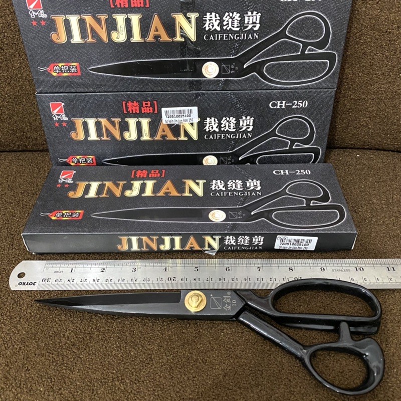 Gunting kain besar jinjian 9” dan 10” /gunting cai feng jian besar tajam/ gunting kain tajam premium