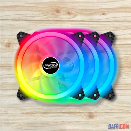FANTECH FAN CASING TURBINE FB301 RGB (3X FAN + REMOTE)