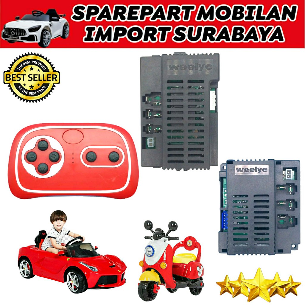 WELLYE RECIVER RX19 RX37 MODUL WEELYE RX 19 37 TRANSMITTER MOBIL AKI MAINAN ANAK JEEP AUTO WHEELER