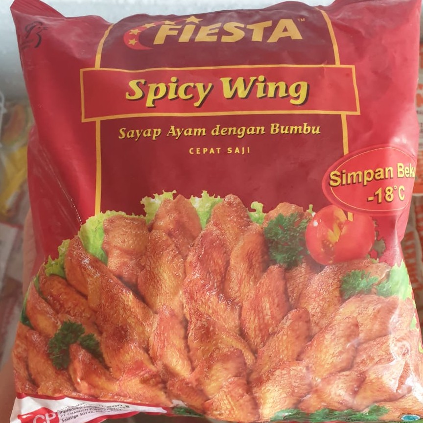 

Fiesta Chicken Spicy Wings / Sayap Ayam Bumbu Pedas (500 g)