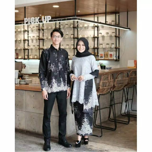 Maura Couple - Sania Ruffle Batik Couple Ori Ndoro Jowi DNT Garansi Termurah Shopee - BROKAT BATIK