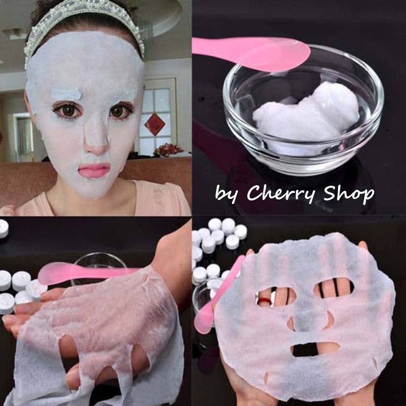 Compressed Paper Mask Sheet / Tablet Mask / Masker Kertas / Masker topeng By Cherry Shop