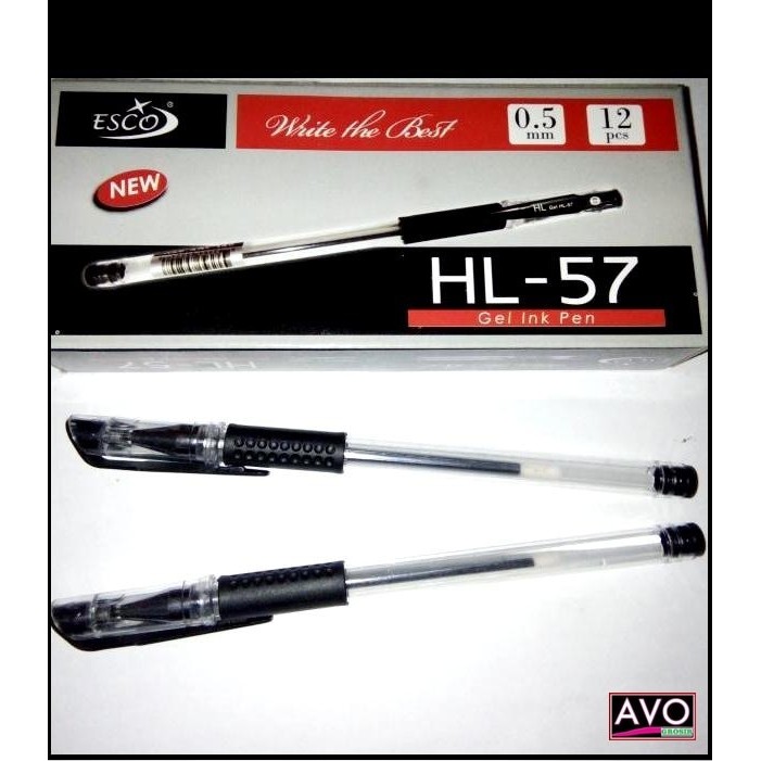 

Dijual pulpen pen ballpoint GEL ESCO AB gel pen saingan pen pilot standar Berkualitas