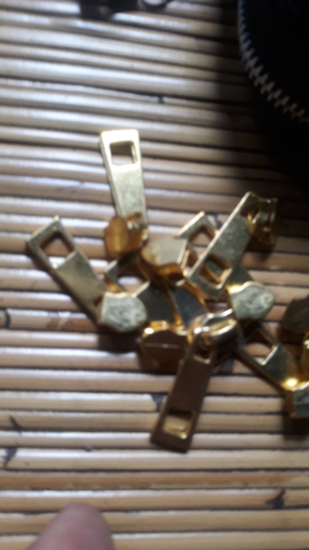 Kepala Sleting Tas Coil No 5 Model Balok Gold