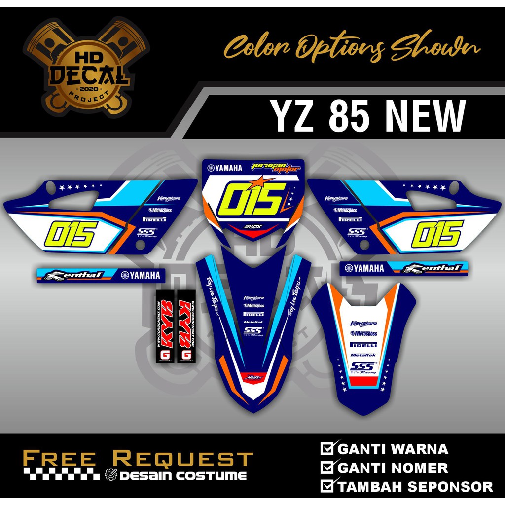 Decal Stiker Bebek Standar Yz 85 New/Yz Lama Costume Design