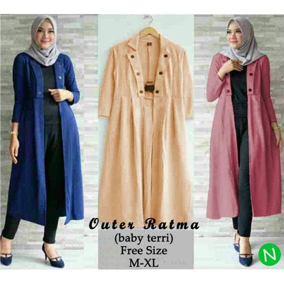 Outer ratma/cardigan muslim/cardi muslim/baju muslim wanita