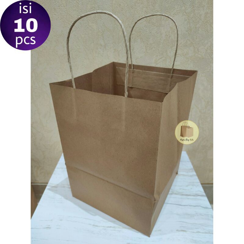 

Paper bag Minuman Coklat + Tali 4 Cup 20x20x28 cm (isi 10 pcs)