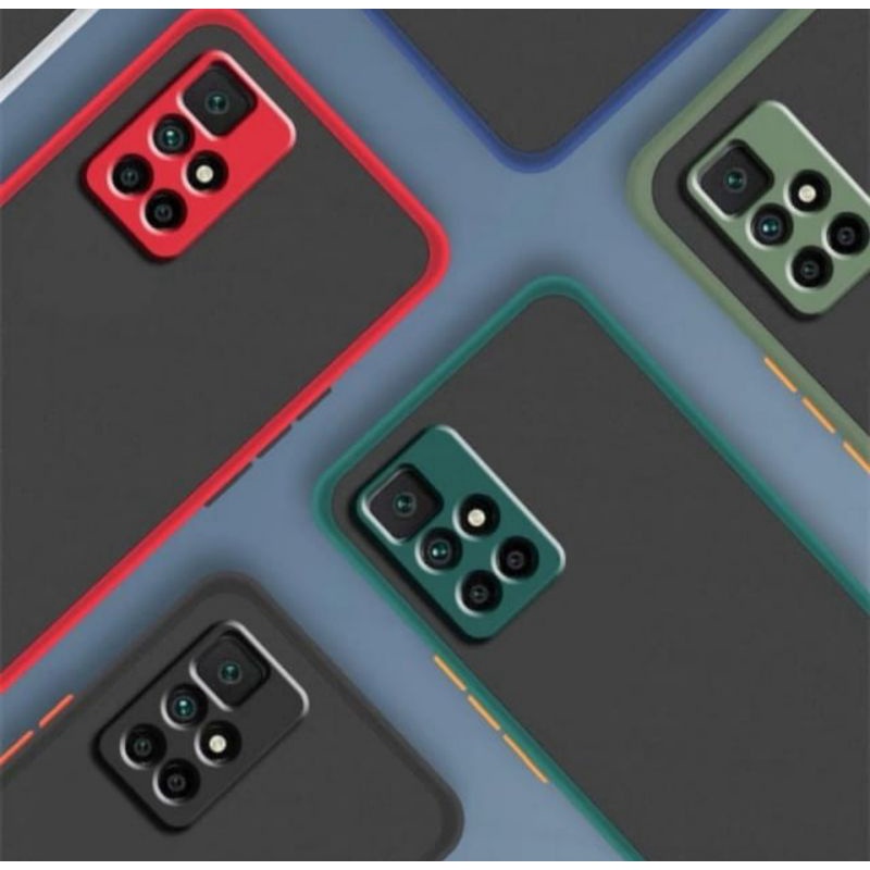 Soft Case Poco X3 GT, F3 GT, Redmi 10, Mi Mix 4 My Choice Aero Color Button Matte