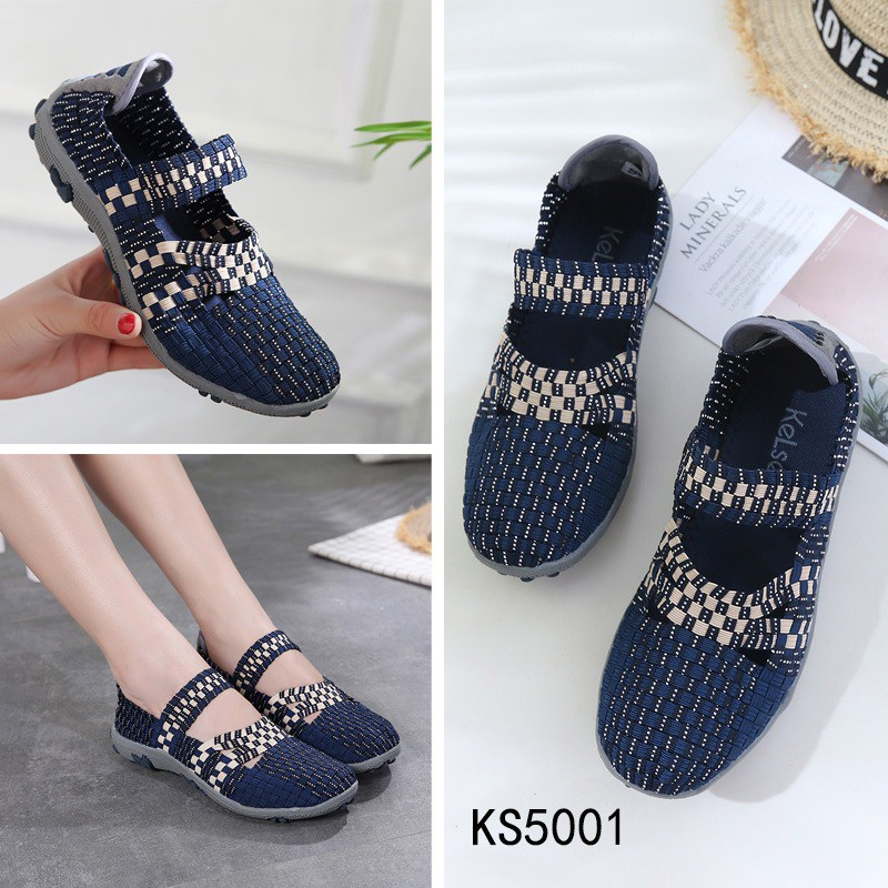 Sepatu KeLsey Rajut Flat KS5001