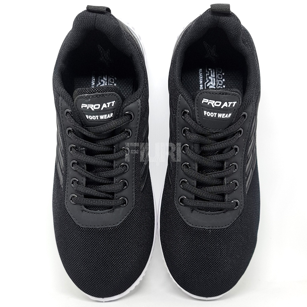 FIURI - PRO ATT ORIGINAL - TEC HITAM PUTIH 40-43 - SEPATU OLAHRAGA PRIA - SEPATU KULIAH PRIA COWOK - SEPATU JOGGING SENAM LARI  LAKI-LAKI - SEPATU SANTAI COWOK PRIA - SEPATU SEKOLAH - SEPATU SNEAKERS PRIA - SEPATU KETS PRIA - SEPATU PROMO MURAH