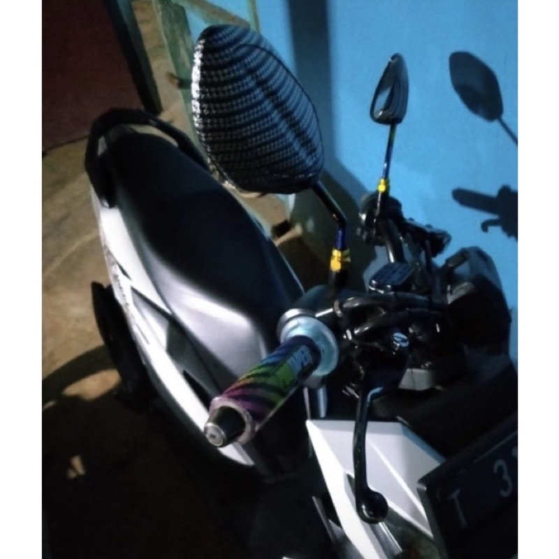 Termurah spion carbon twotone beat tangkai panjang all motor HONDA