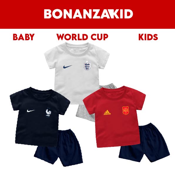 Baju Bola Gratis Tambah Nama Untuk Bayi Dan Anak Piala Dunia Usia 6 Bulan Sampai 8 Tahun