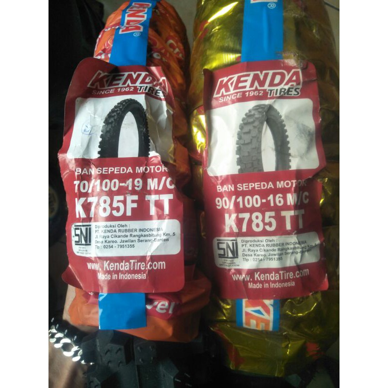 ban cross/trail buat velg ring 16 dan 19 uk 90/100x16 dan 70/100x19 Kenda