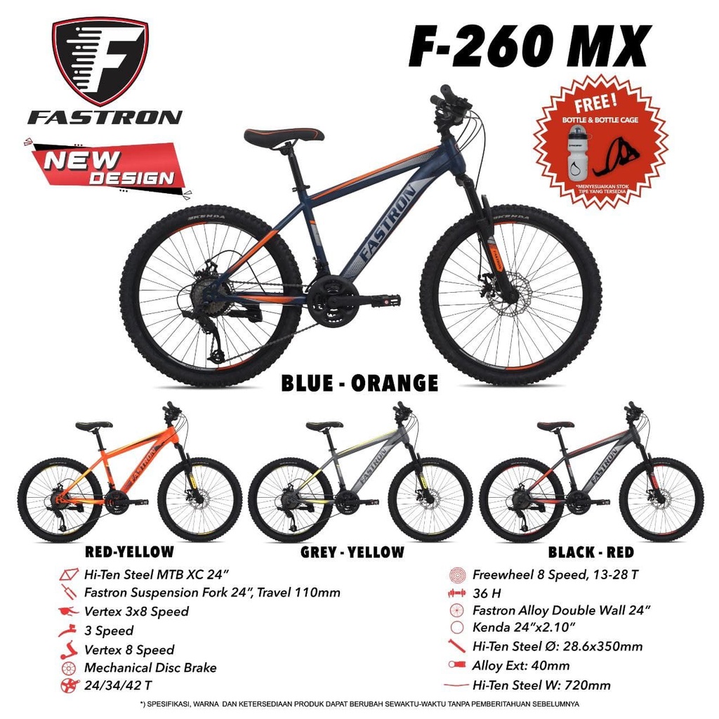 Sepeda MTB 24 Fastron 260 MX