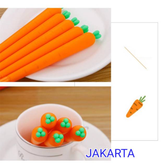 

Relic PP02 pulpen gel / pulpen air bentuk wortel carrot lucu