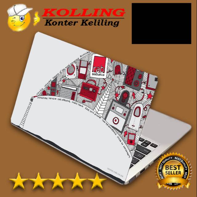 Garskin Laptop logo art doodle Skin Laptop Stiker Laptop