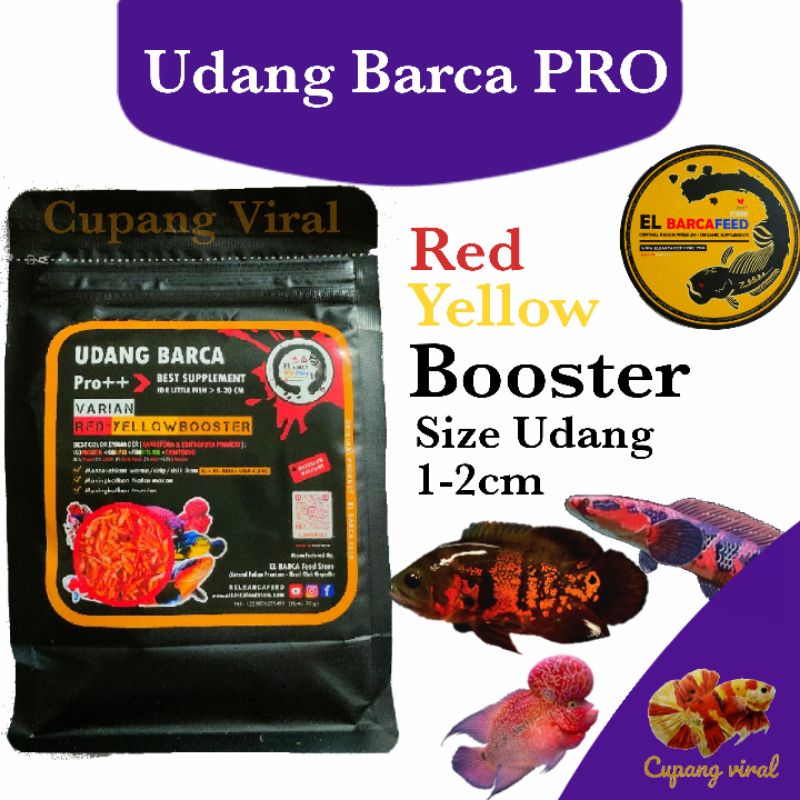 El Barca - Udang Kering Pro++ Red Yellow Booster For Baby Fish 5-20 CM