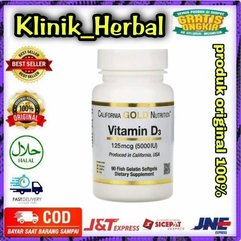 vitamin d3 vit d 3 5000iu 90 sofgtels california gold nutrition ori usa vit d3 5000 iu asli