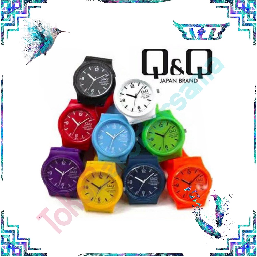 JAM TANGAN QQ QUARTZ WATER RESIST FASHION UNISEX MURAH IMPORT COD JT013