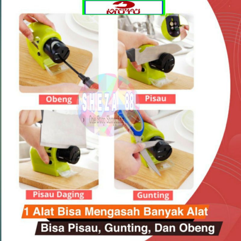 Alat Pengasah Pisau Otomatis / Swift Sharp Pengasah Pisau / Motorized Knife