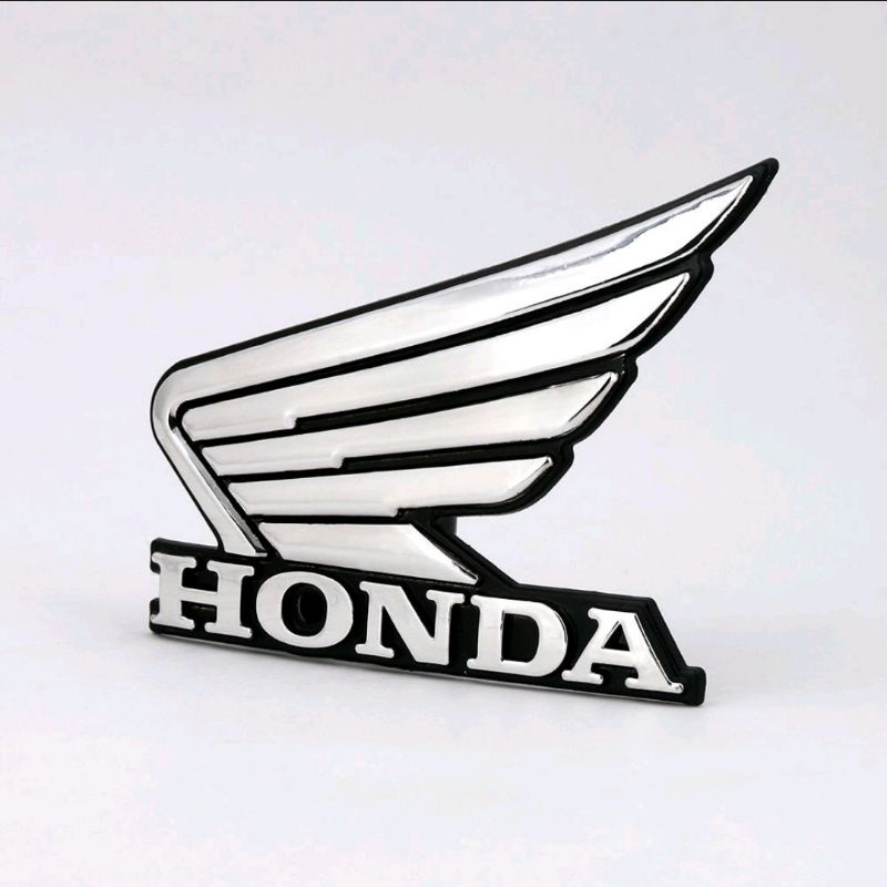 2 PCS Emblem Sayap Honda Wings Bahan Plat Metal High Quality