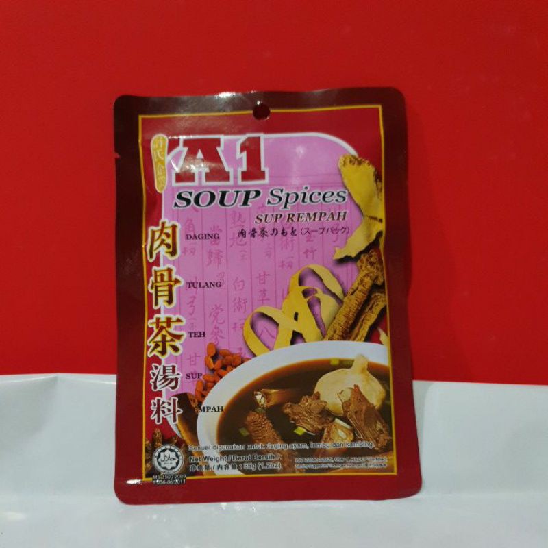 

A1 SUP REMPAH BAK KUT TEH 35GR