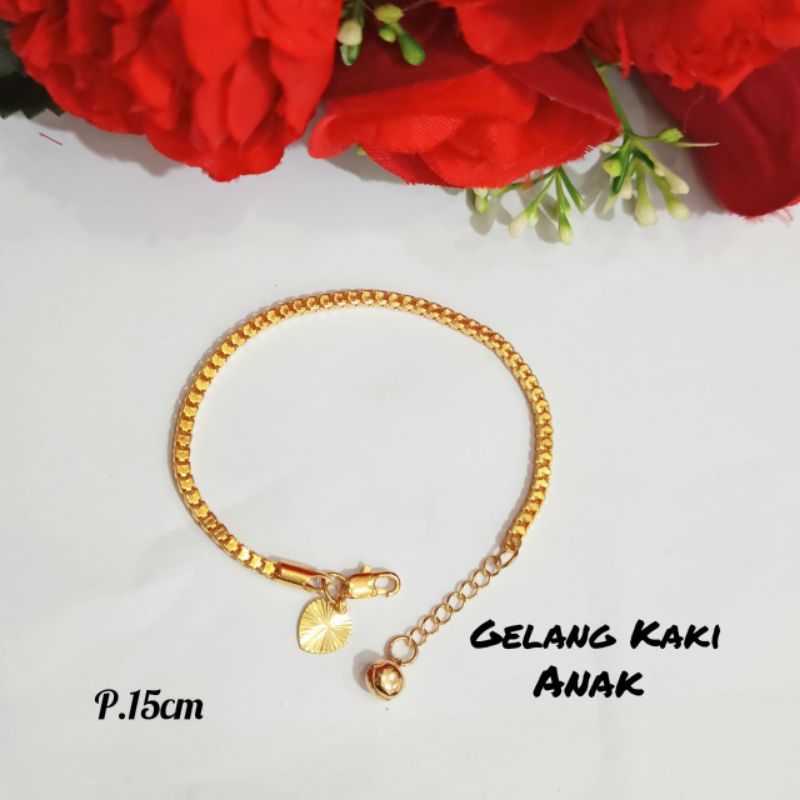 Gelang Tangan Milano kaca *Anak* &amp; Gelang kaki Anak termurah *tidak karat*