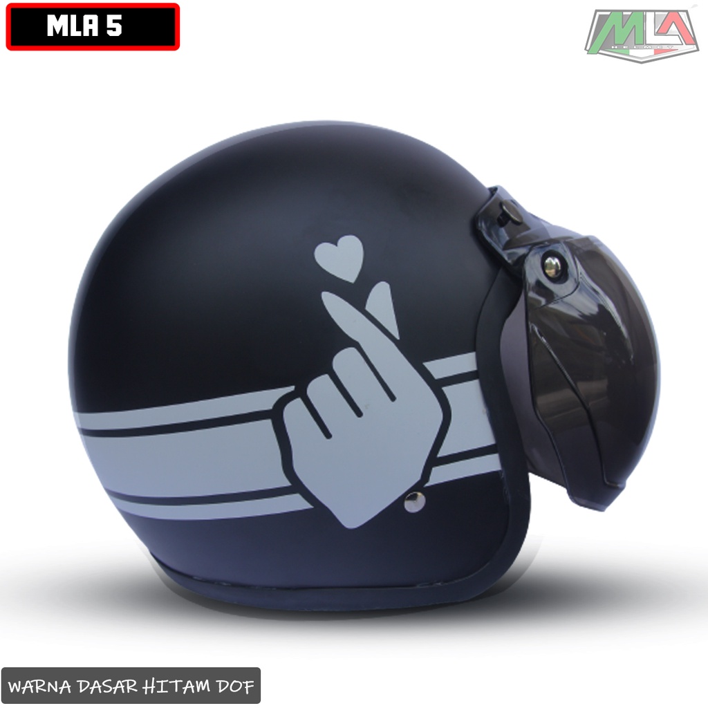 Helm Bogo Dewasa Half Face Retro SNI Untuk Pria Dan Wanita Dewasa COD FREE PACKING DUS