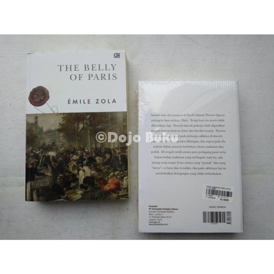 Buku Novel The Belly of Paris ( Pasar-Pasar Kota Paris ) by Emile Zola