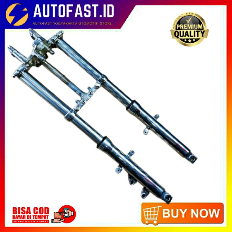 SHOCK DEPAN BYSON PNP RX KING FULL CROME FORK ASSY RX KING NEW HIGH QUALITY