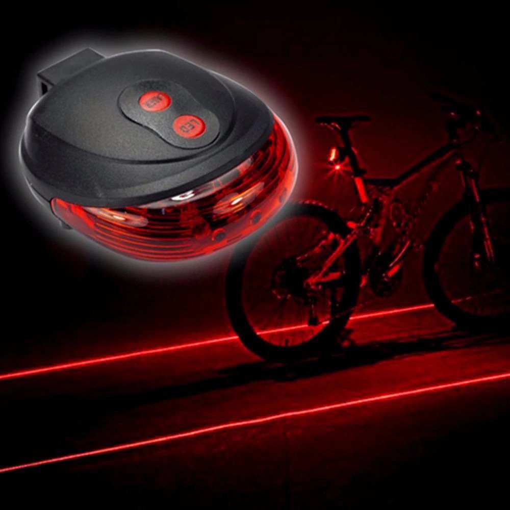 PROMO!! Lampu Belakang Sepeda / Laser Tail Light Strobo / Laser Sepeda LED