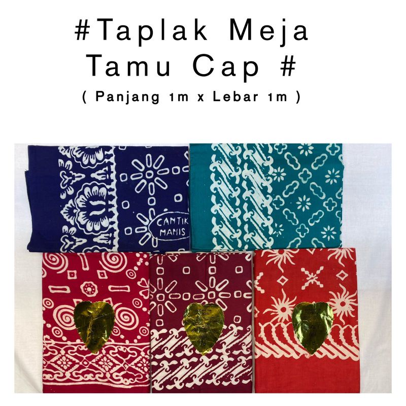 TAPLAK MEJA TAMU BATIK CAP SOLO HALUSAN