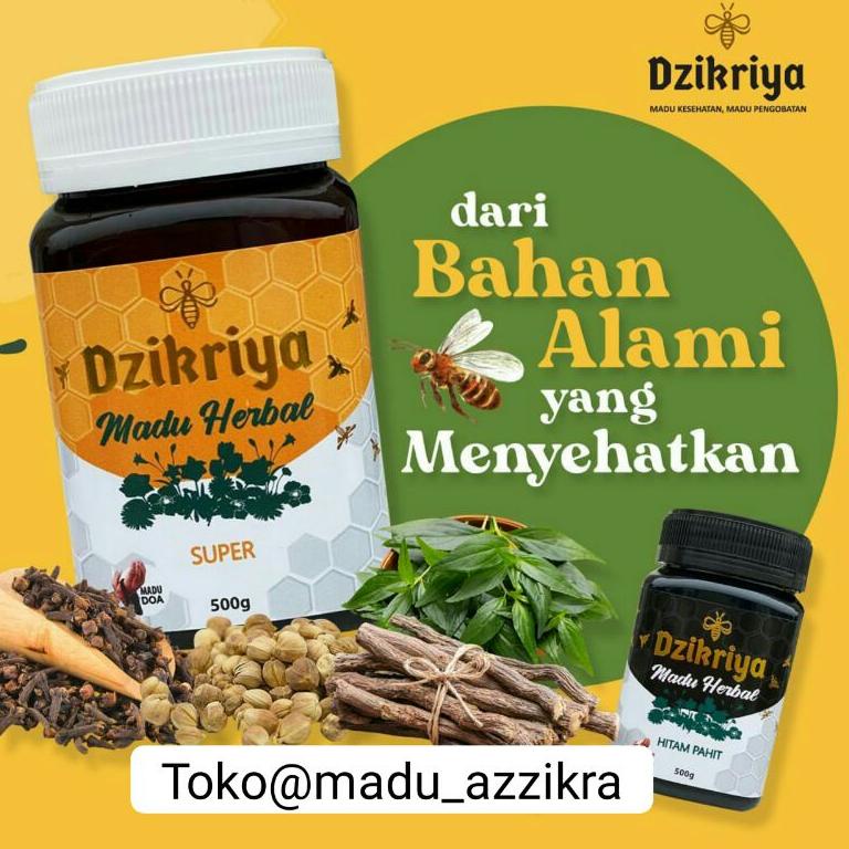 

(Q-E-O-➸) Madu DZIKRIYA ZIKRIYA ADZIKRIYA Herbal Hutan Sarang Pahit Super Murni Asli murah