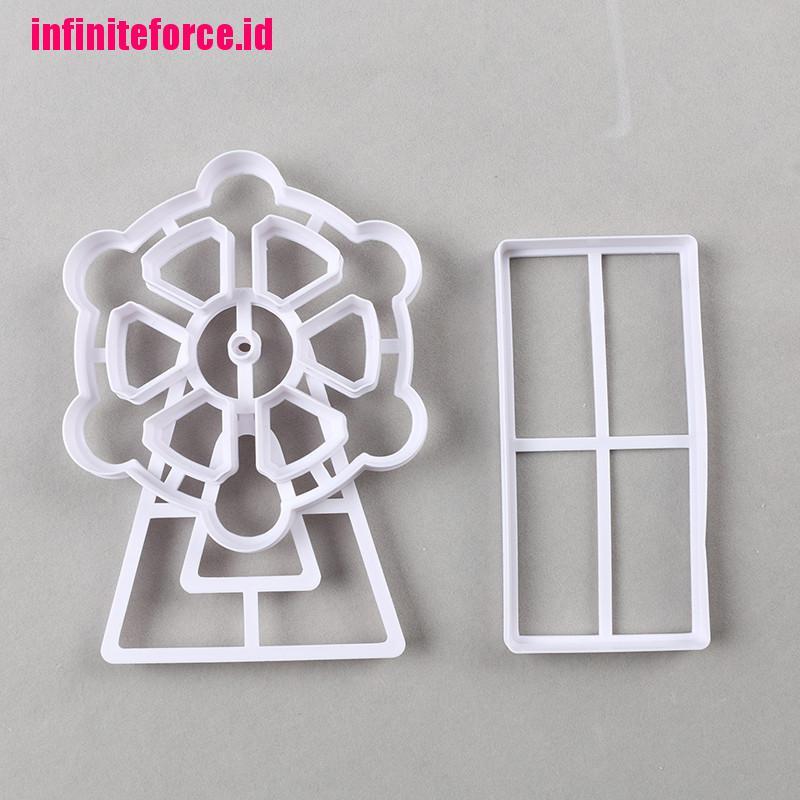 Ferris Wheel 3D Fondant Mold Cutter Cake Cookie Sugarcraft Decor Mould