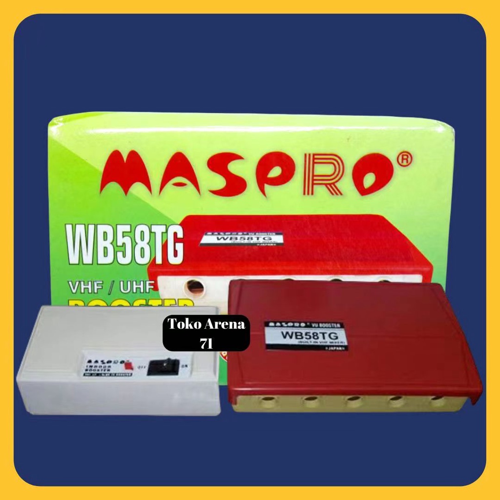 Booster Maspro Set Penguat Sinyal Antena TV Boster Atas Bawah Maspro