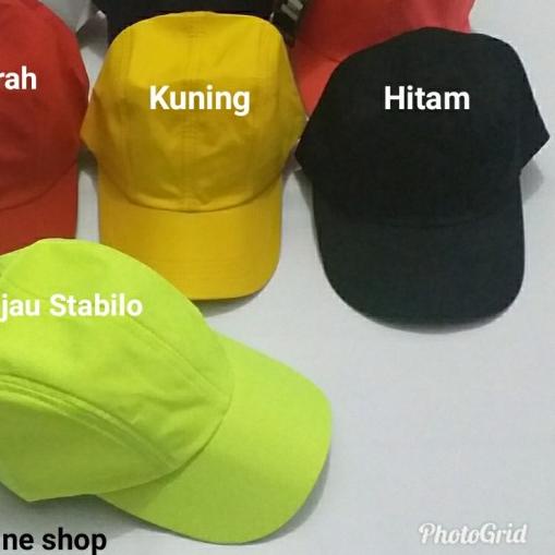 ♤ TOPI PARASUT LARI TOPI SPORTY POLOS TOPI SPORT - Biru navy ➤