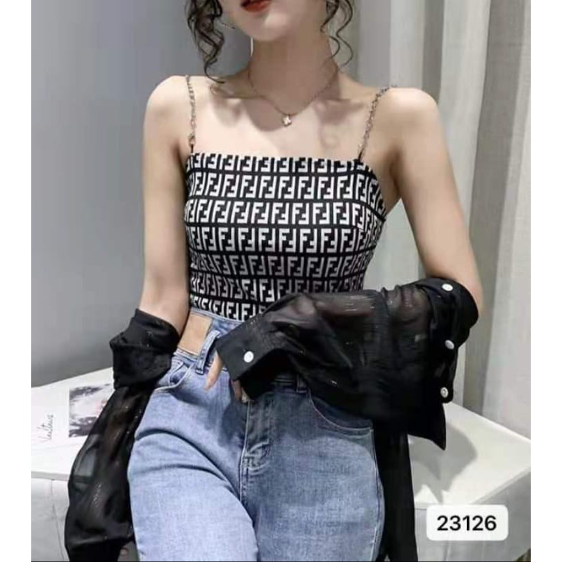 Elizabethgrosir1 Chain Tank Top Rajut Import Mewah Grosir 49 premium adem tali rantai korean style s