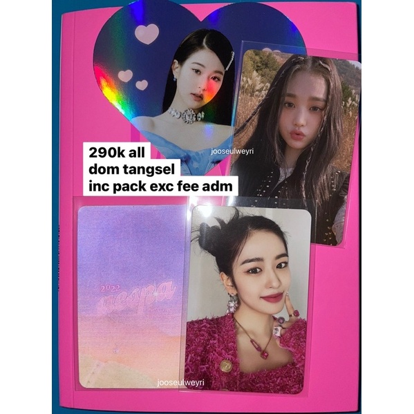 [BOOKED] WTS PHOTOCARD IVE WONYOUNG ILALANG YUJIN LOVE DIVE LODI V3 AESPA NINGNING YES24