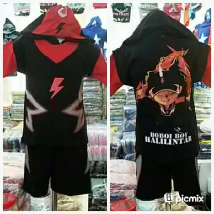 TERMURAH - BAJU ANAK (BOBOIBOY HALILINTAR) BAJU KOSTUM ANAK LAKI LAKI BAJU MERMAID