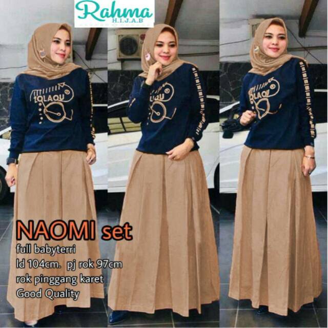 Naomi set.  Naomi setelan muslim