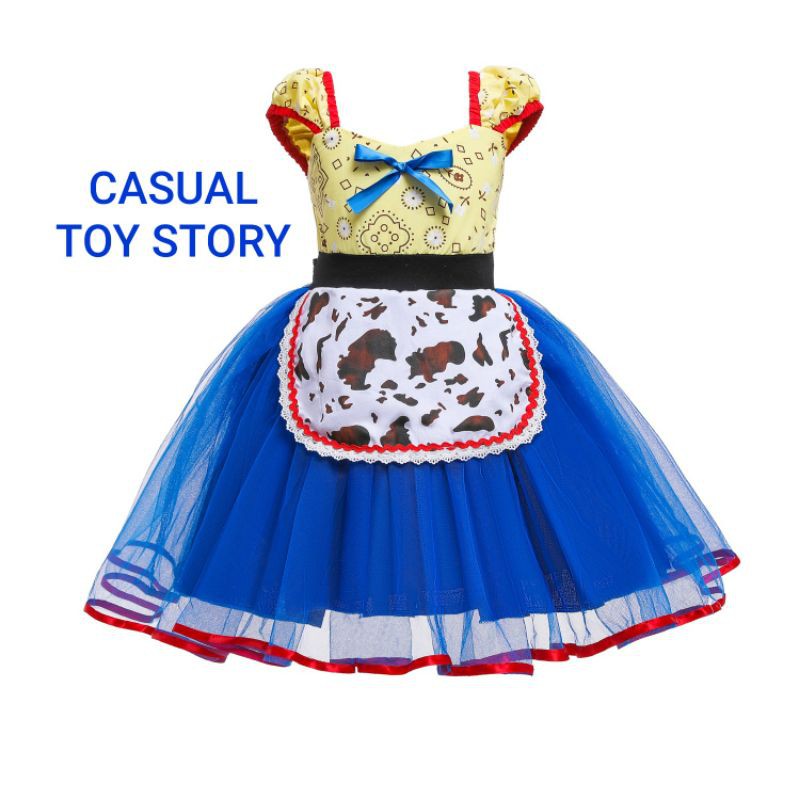 DRESS CASUAL PRINCESS SNOW WHITE / GAUN PESTA ULANG TAHUN ANAK / KOSTUM SNOW WHITE IMPORT