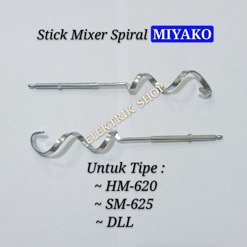 Stick Mixer Miyako Original 1set Model Spiral Tipe Hm-620 Sm-625 Dll