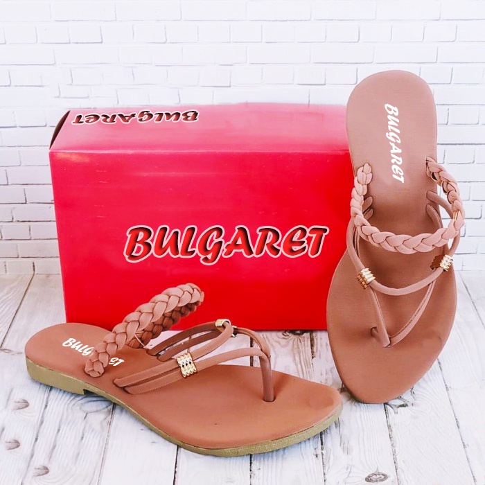 Sandal Wanita Jepit Tali Kepang Belakang BA 30-3