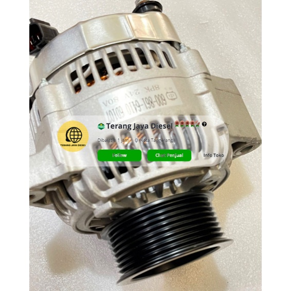 ALTERNATOR PC200-8 24V 60A KOMATSU 600-861-6410