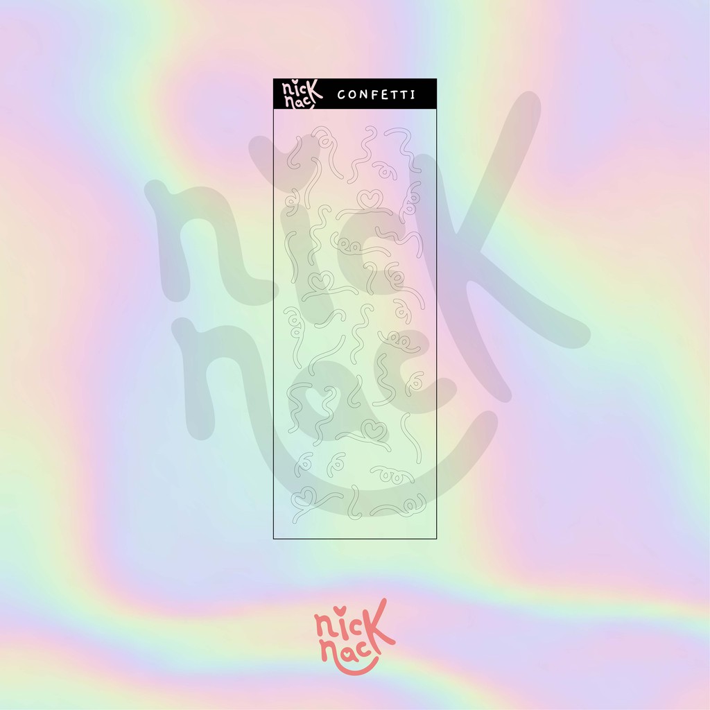 Holo / Hologram Deco Sticker Vol.1 (Kiss Cut)-Confetti