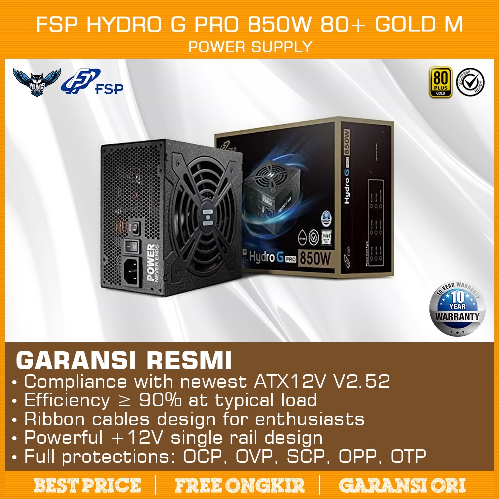 PSU FSP Hydro G Pro 850W 80+ Gold M | Power Supply Full Modular ATX